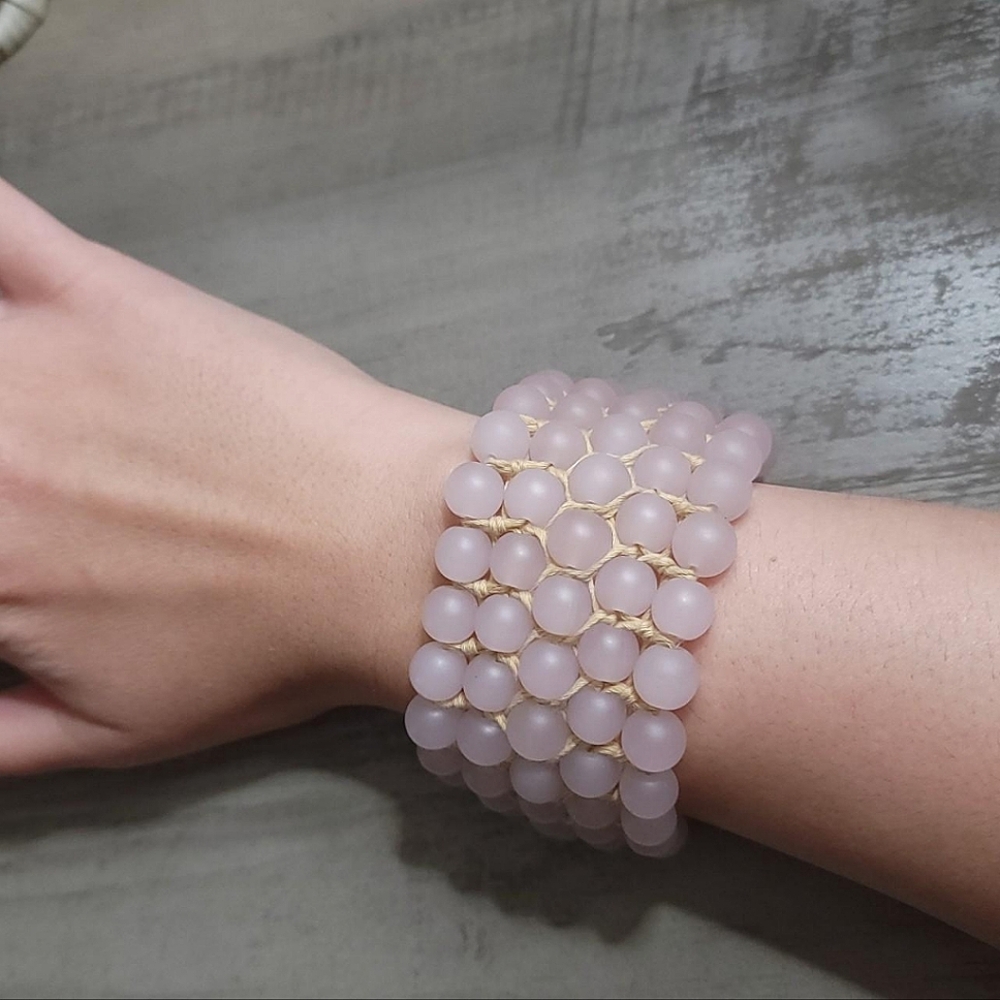 Pink Stone Lucky Brand Bracelet